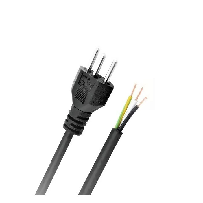 Cabo De Força Tripolar Rabicho 2,50mm Plugue 20a 1,50m 250v em Oferta na Shopee
