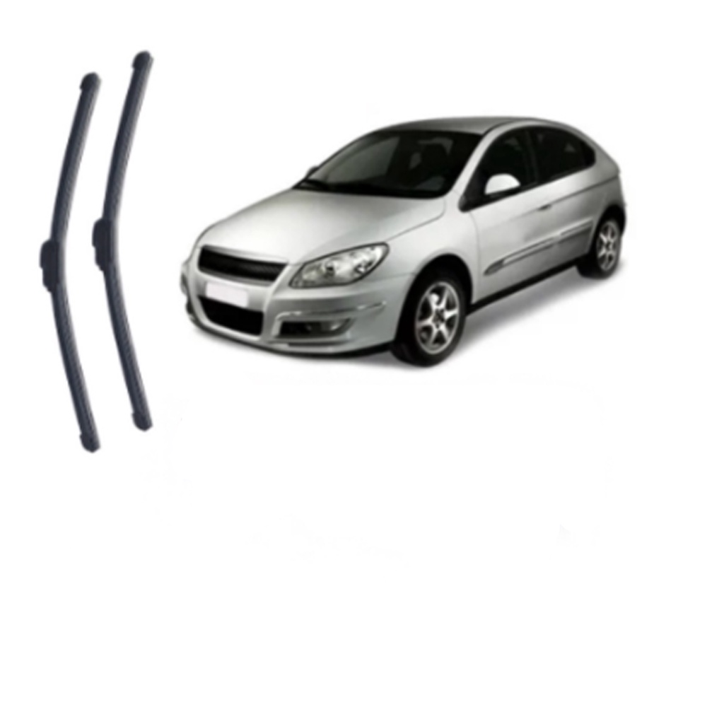 Kit de Palhetas Limpador Parabrisa Chery Cielo 2009 a 2012
