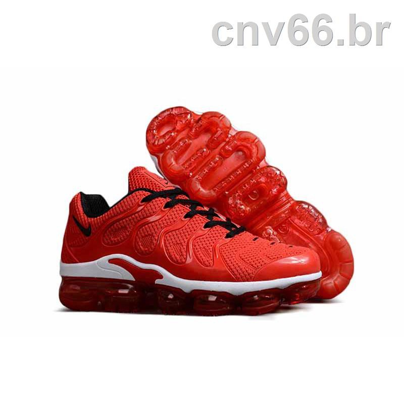 vapormax plus vermelho e preto