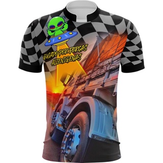 camisa personalizada grupo de caminhoneiros modo alienígena em Oferta na Shopee