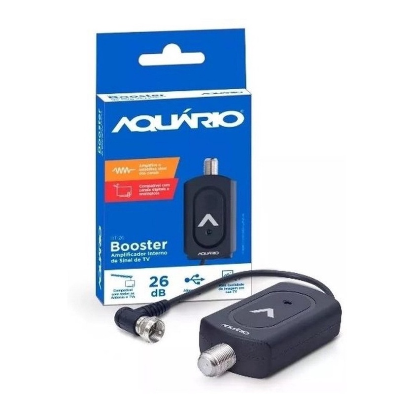 Booster Amplificador Interno De Sinal De Tv Vhf-uhf-fm-hdtv