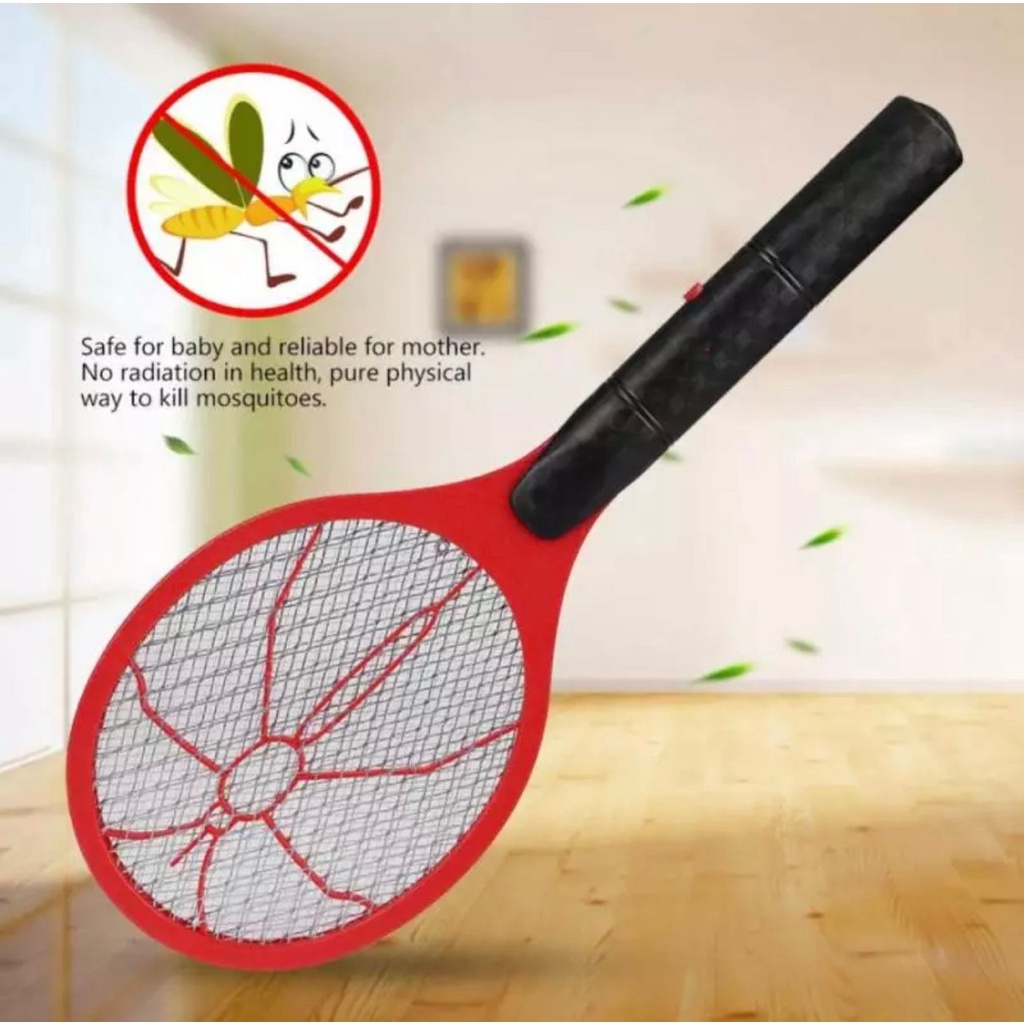 Raquete Elétrica Recarregável Mata Insetos Mosquito 110V 220V Bivolt Envio Imediato