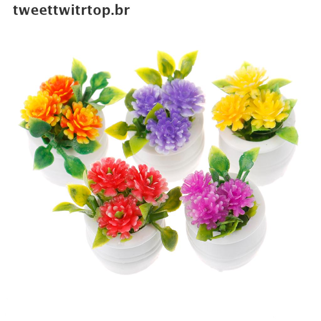 Trtop 1pc 1: 12 Mini Vaso De Ferro Vaso De Plantas De Casa Decoração De  Casa Jardim Planta Lavanda. | Shopee Brasil