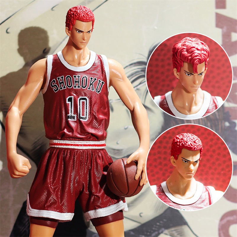 Slamdunk Shohoku No . 10 Sakuragi Hanamichi Action Figure Anime Slam Dunk PVC Modelo Toy Coleçãos 31cm