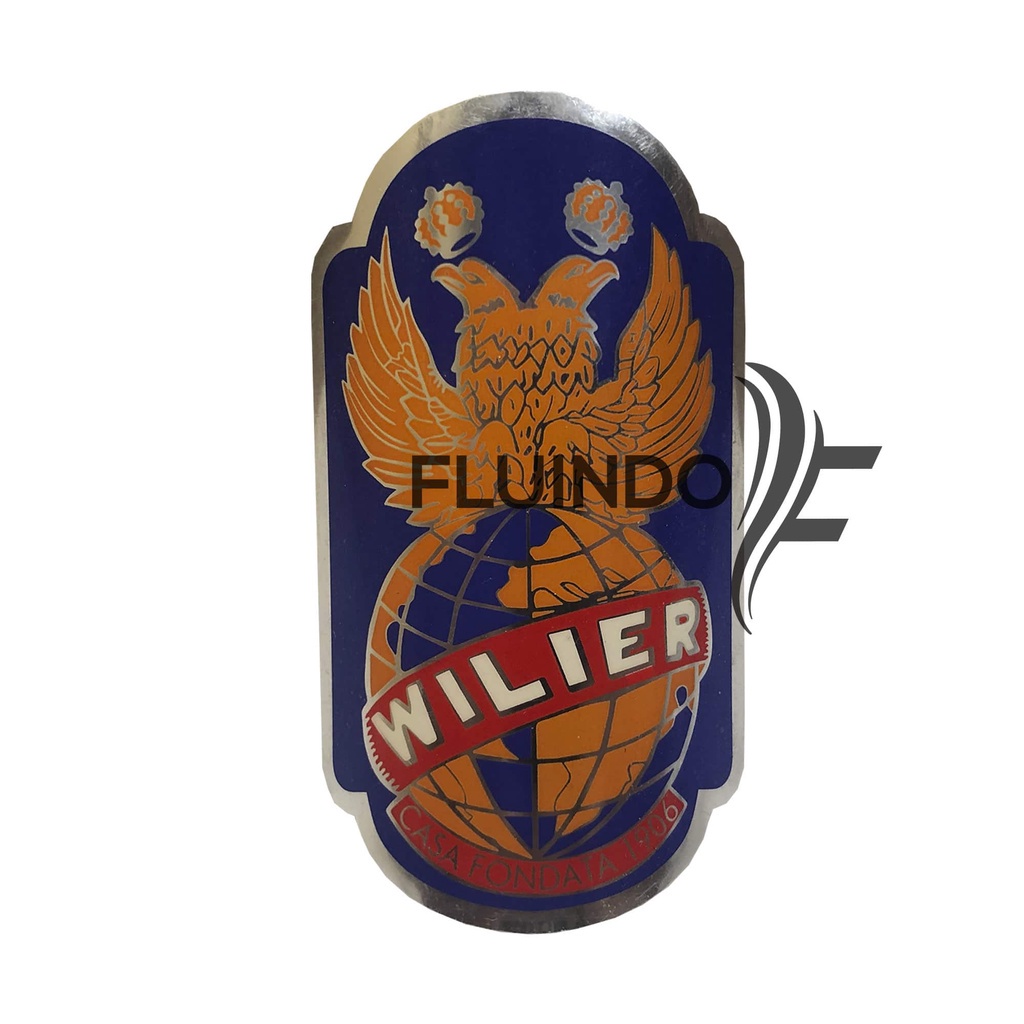 Plaqueta Emblema Adesivo Vintage Para Bike Bicicleta Alumínio - Wilier