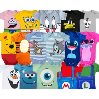 Body de Bebê - Personagens/ Temáticos/ Mesversário - 100% Algodão