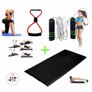 kit Academia E Exercícios em casa Fitness Produtos completos Corda/Elastico/Colchonete PROMOÇÃO