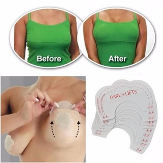 Sutia Adesivo Invisível 10 Adesivos 5 pares Levanta Seios /peitos Bare Lifts
