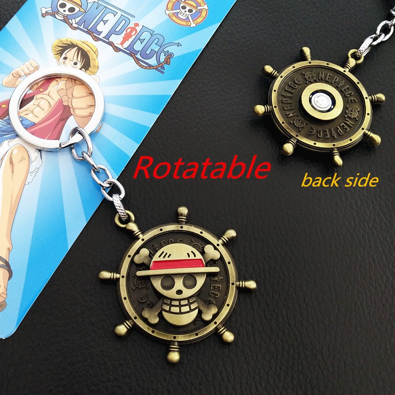 Chaveiro Pingente Giratorio Com Simbolo Do Anime One Piece Monkey D Luffy Em Liga Joia Shopee Brasil