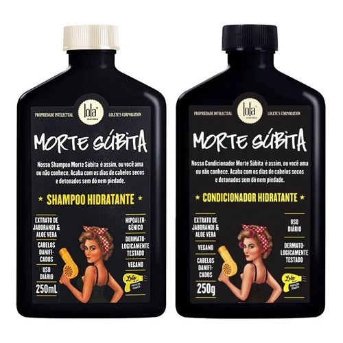 Kit Tratamento Capilar Lola Cosmetics Morte Súbita Shampoo 250ml + Condicionador 250g - (2 Produtos)