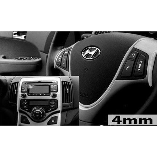 Fita Friso Decorativo 3d Carro Interior Cromado