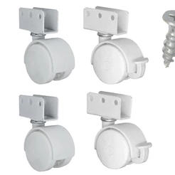 Rodinhas para Berço 15mm Chapa U - Kit com 4 Peças Fácil Instalação e Alta Resistência
