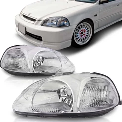 Par Farol Civic 96 97 98 Cromado