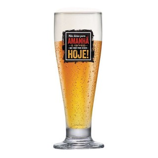 Taça de Vidro Frases Não Deixe Tulipa Para Cerveja 320ml - Ruvolo em Oferta na Shopee