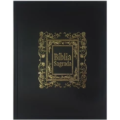 Bíblia Sagrada para Presente com Caixa | ARC | Capa Luxo Preta