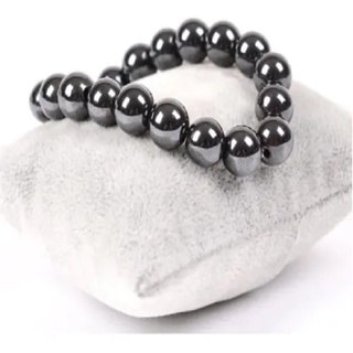 Pulseira Magnética de Hematita Unissex Pedra Natural 8mm em Oferta na Shopee