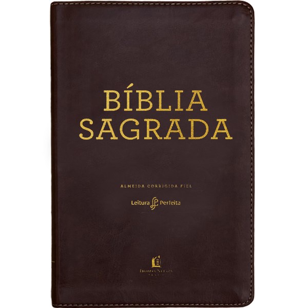 Bíblia Sagrada | Leitura Perfeita | ACF | Marrom Flexível em Oferta na Shopee
