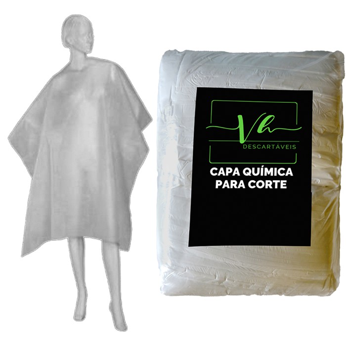 Capa descartáveis para Corte e química em plástico  pcte 50 unidades  Promoção em Oferta na Shopee