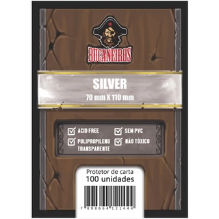 Sleeve Shield 70 X 110 Mm Bucaneiros Silver 100 Un