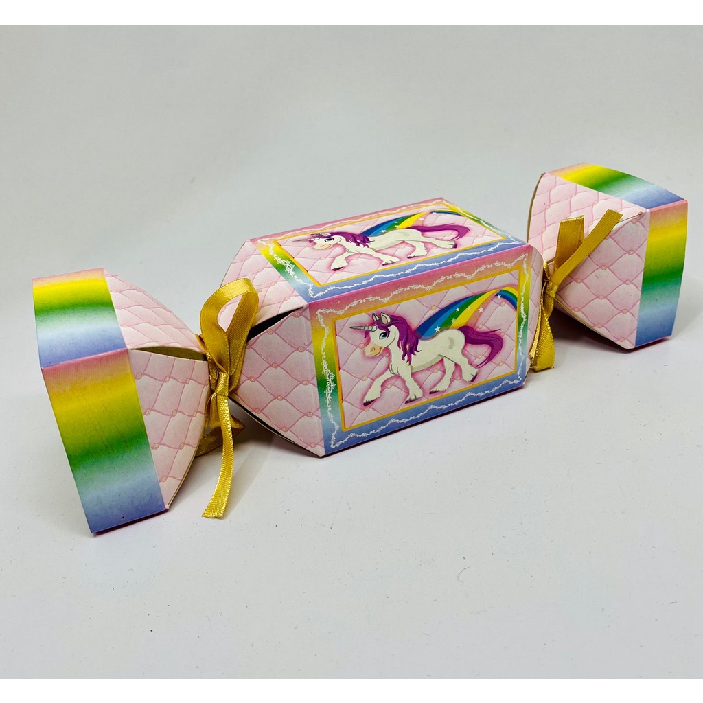 10 Caixa Bombom Caixa Bala Surpresa para Doce TEMA FESTA  UNICORNIO em Oferta na Shopee