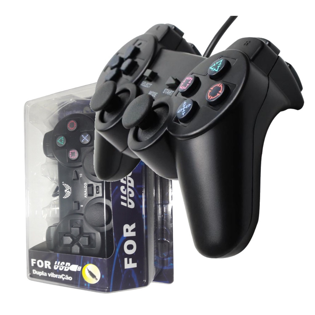 Controle Joystick Usb Games Retro Computador Ps2 Raspberry em Oferta na Shopee