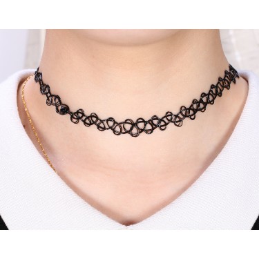 Choker Colar Feminino/preto/colar tattoo em Oferta na Shopee