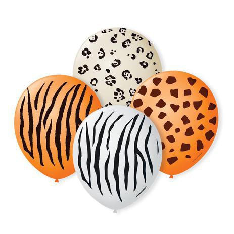 Balão Estampado Safari 10 Polegadas C/25 unds