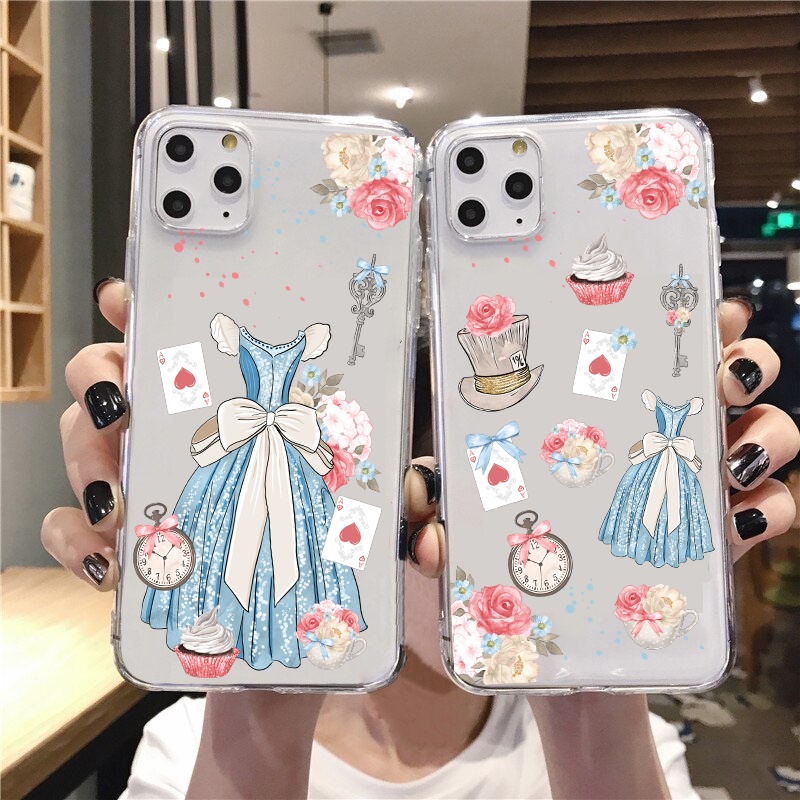 Capa ALICE IN WONDERLAND XIAOMI REDMI 10 MI10 T PRO MI Nota 10 11 Lite MiA1 Mi5X MiA2 Mi6X Mi5 Mi5c Mi5s Plus Mi6 Mi8 SE