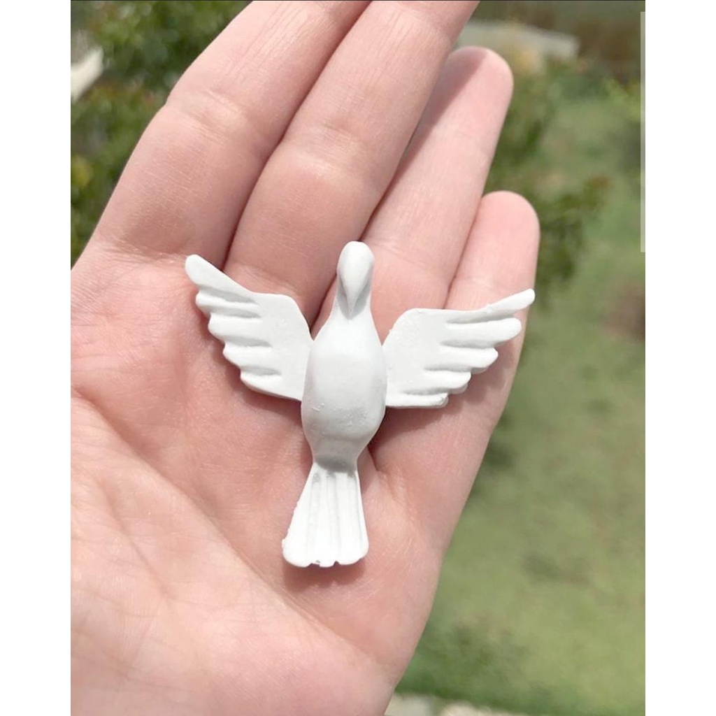 Aplique Pombo Divino Resina Pacote Kit Com 50 Divinos