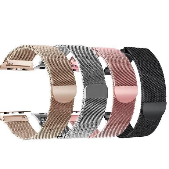 Pulseira Milanese Aço Metal Para Iwo Apple Watch 44mm 42mm 40mm 38mm Series 1 2 3 4 5 6, PRONTA ENTREGA