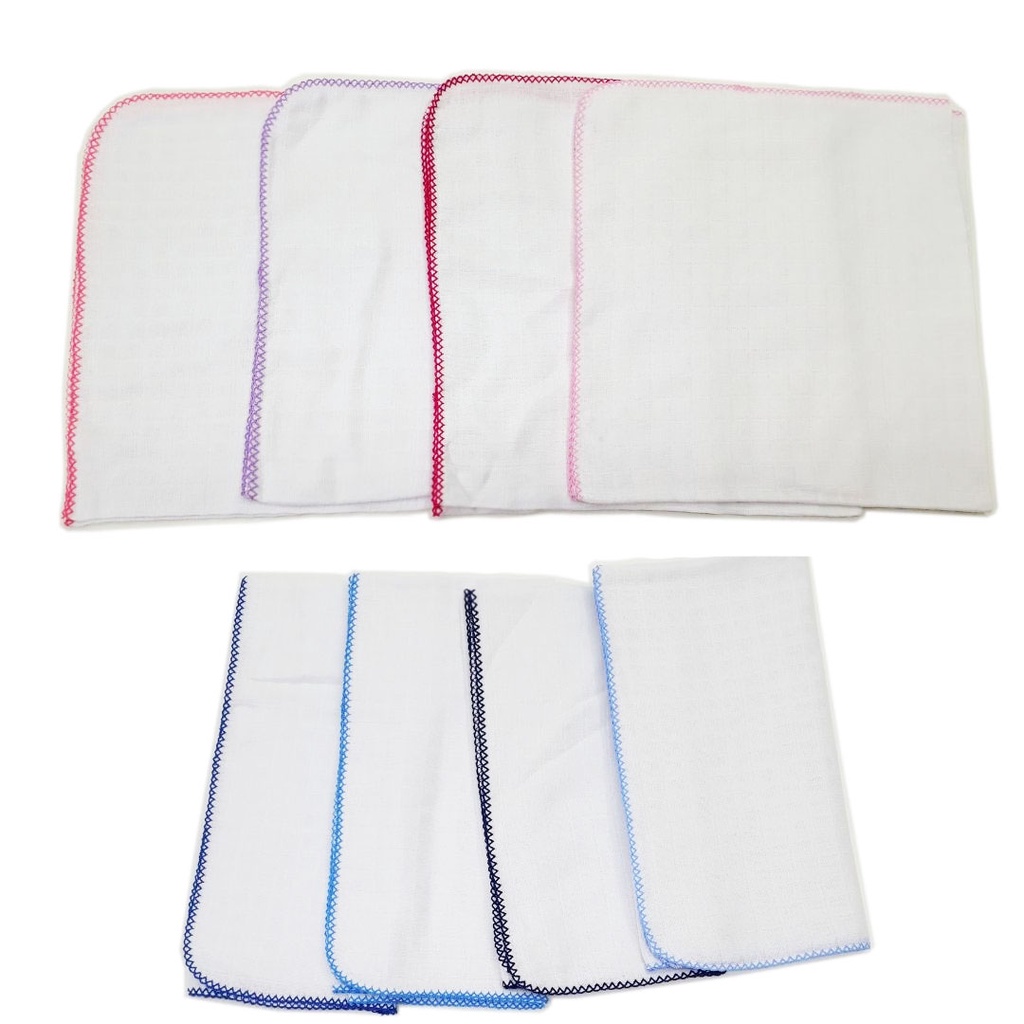 Kit 5 Fralda Quadriculada Lisa 68 Cm X 68 Cm Com Crochê - Escolher Cores em Oferta na Shopee