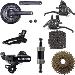 KIT TRANSMISSÃO BIKE 21V SHIMANO YAMADA COMPLETO MTB