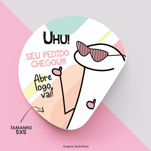 60 Un Adesivo Seu Pedido Chegou Flork 5x5 Adesivo Flork Shopee Brasil 3445