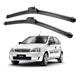 Par Palheta Limpador Parabrisa Dianteiro Corsa 2008 2009 2010 2011 2012 Chevrolet