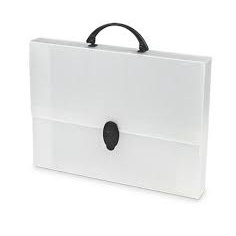 Pasta Maleta Novaonda Ofício Cristal - Polibras em Oferta na Shopee