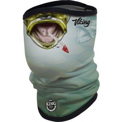 BANDANA (MASCARA, BUFF, TUBE) DE PROTECAO PARA PESCA KING BRASIL - BOCAO TUCUNA