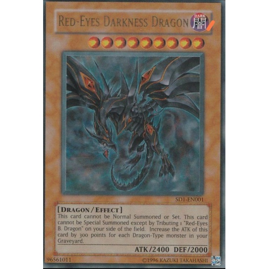 Yugioh Red-eyes Darkness Dragon Ultra Rare Sd1-en001