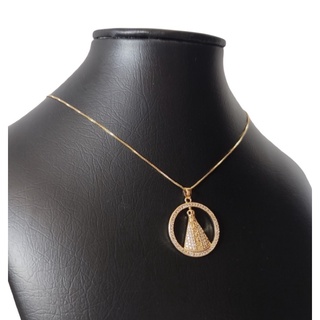 Colar Nossa Senhora // colar religioso cravejado // colar folheado // colar zirconia