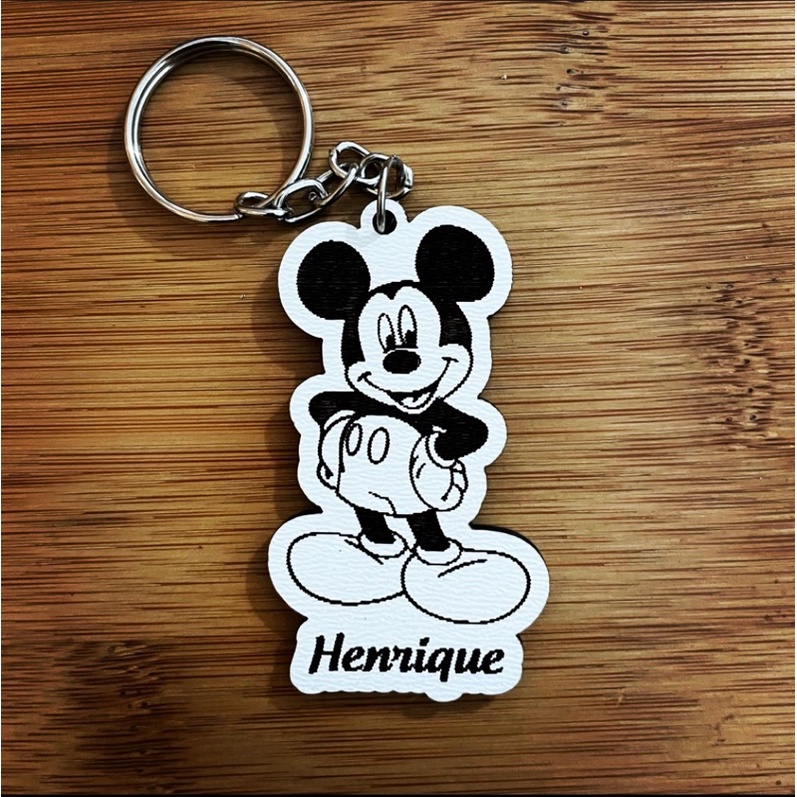 Kit de Chaveiros Mickey Aniversário Brinde Aniversário Infantil em MDF