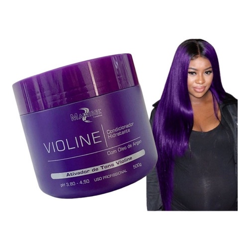 Tonalizante Roxo Violine Masca Matizador Mairibel Tinta 500g