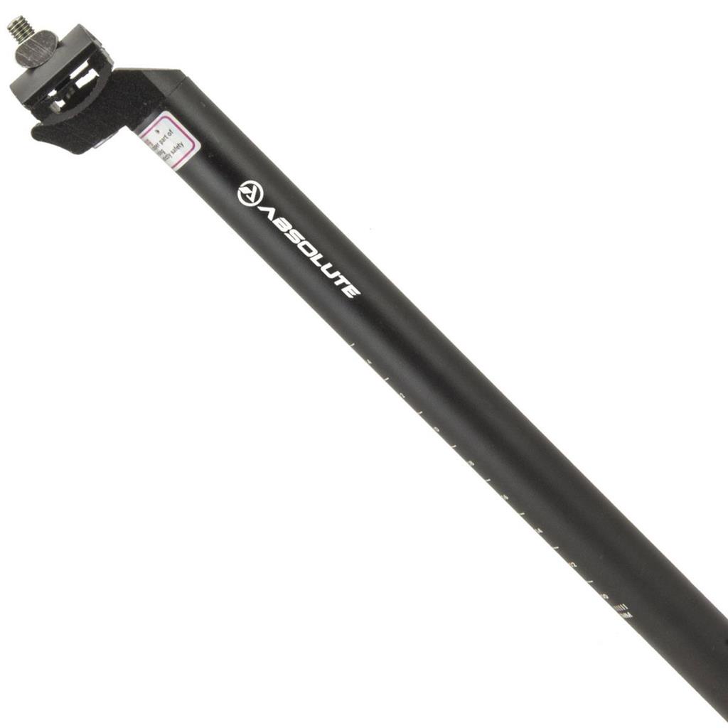 Canote Absolut Selim C Carrinho Aluminio Preto 27.2x350 Bike