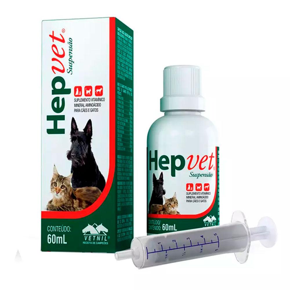 Suplemento Hepvet Suspensão Vetnil 60ml em Oferta na Shopee