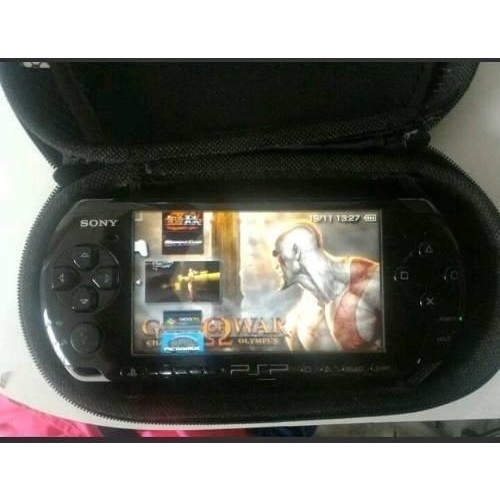 Psp Destravado Semi Novo   30 Jogos Cartão 4gb   Capinha