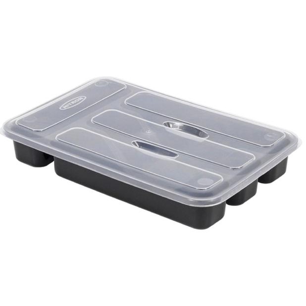 1 Porta Talheres Gaveta Paris Com Tampa 4 Compartimento - Nitron DIM.:21 x 32,5 x 5 cm