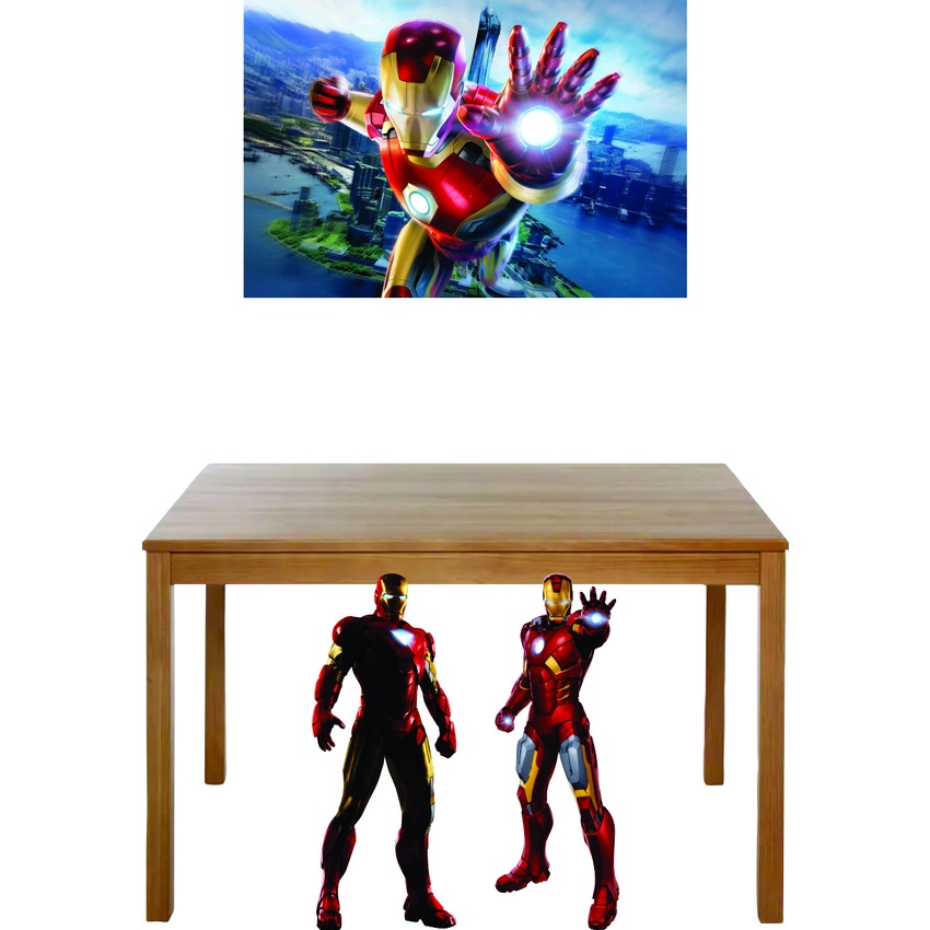 Kit Totens Display homem ferro - Display para chão  + Painel