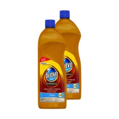 Kit 2 Cera Líquida Bravo Brilho Intenso Incolor Revitaliza 750ml
