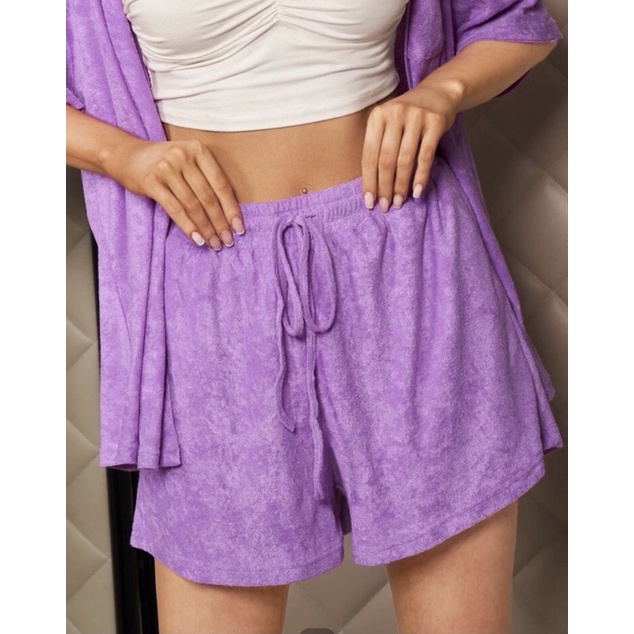 short plus size estilo bag academia ou dormir roxo lilás tamanho gg