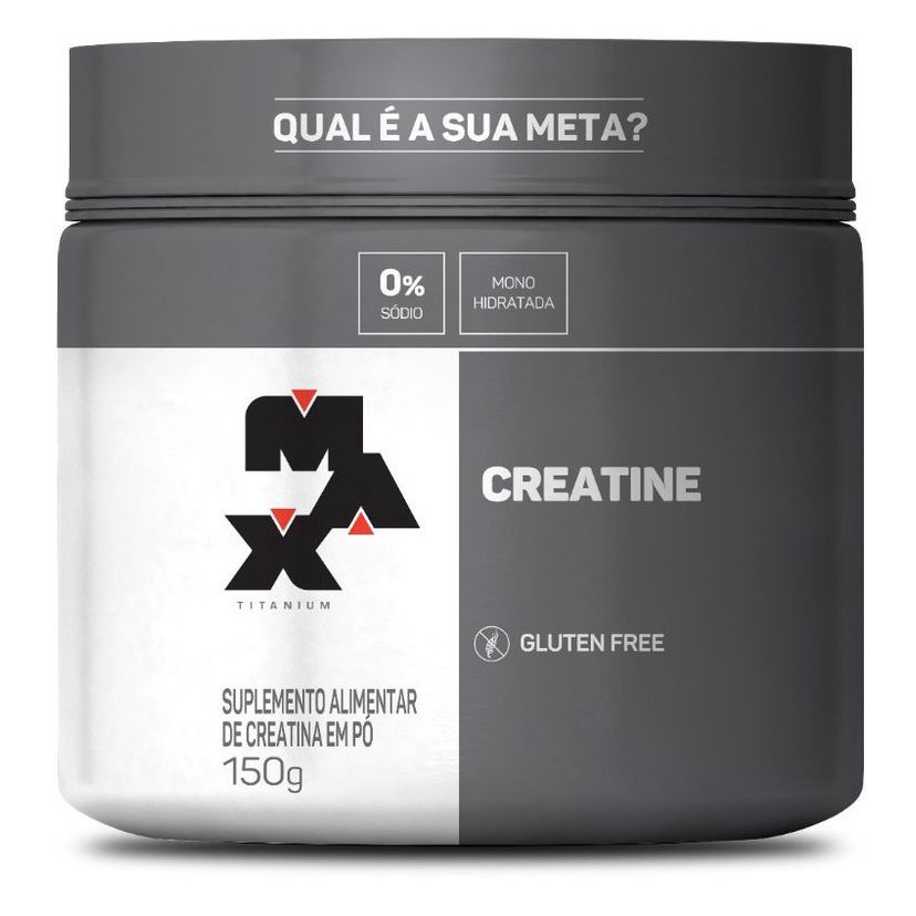 Creatina Monohidratada Pura Max Titanium - 150g - Ganho De Força