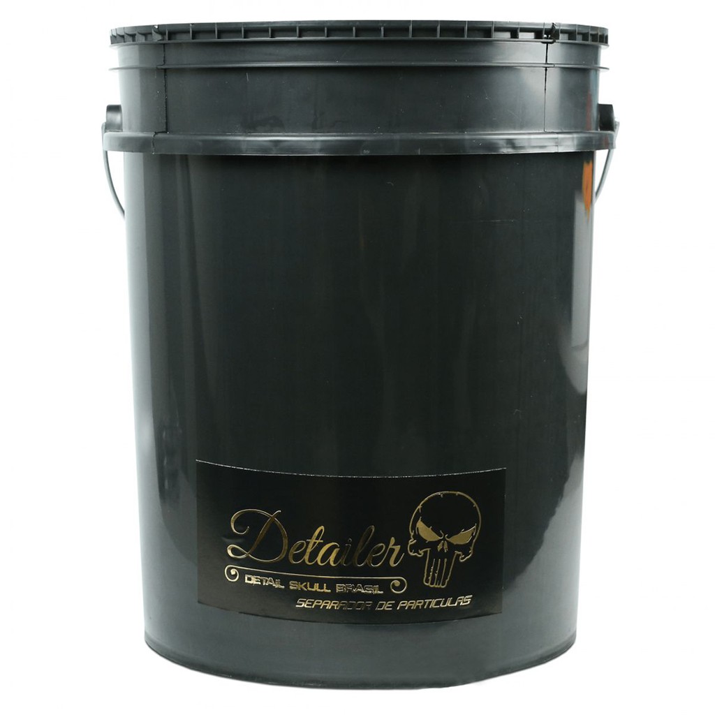 Balde para Lavagem Automotiva Detailer 19 Litros Preto