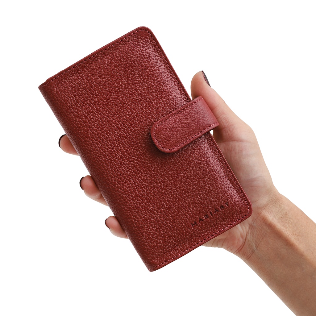 Carteira Feminina Couro Legítimo C/ Botão RG CNH Cartões Cédulas Moedas Mariart 172 em Oferta na Shopee